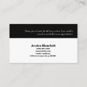 Lash Extensions Salon Appointment Card 予約カード (裏面)