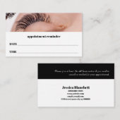 Lash Extensions Salon Appointment Card 予約カード (正面/裏面)