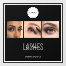 Lash Studio Elegant Photo Collage Logo  ウィンドウサイン