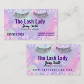 Lash Techカラフルビジネスカード 名刺 (正面/裏面)