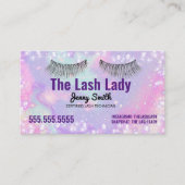 Lash Techカラフルビジネスカード 名刺 (正面)
