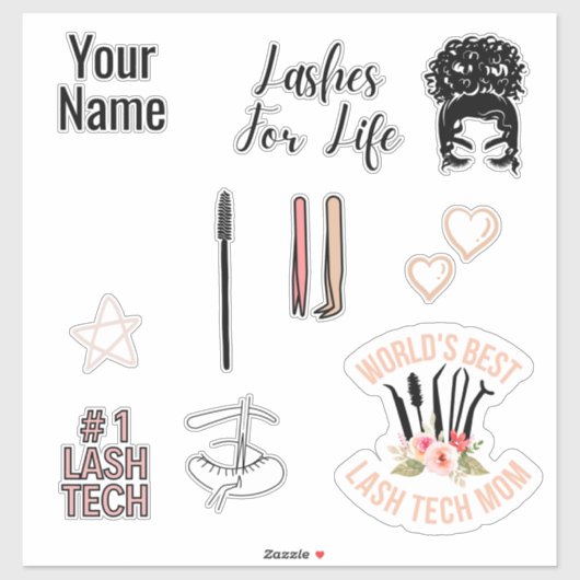 Lash Techステッカーパック シール (シート)