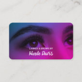 Lash Tech Eyebrow Brows名刺 名刺 (正面)