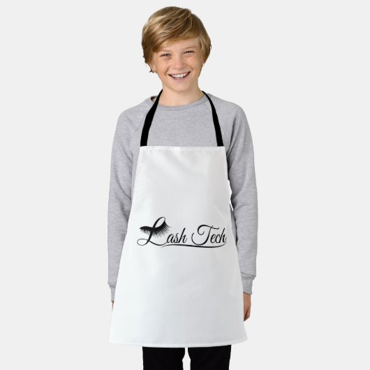 Lash Tech Lash Technicianまつ毛テクニック エプロン (着用した状態)
