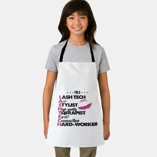 Lash Tech Sgation Ilash Technician エプロン (インサイチュ)