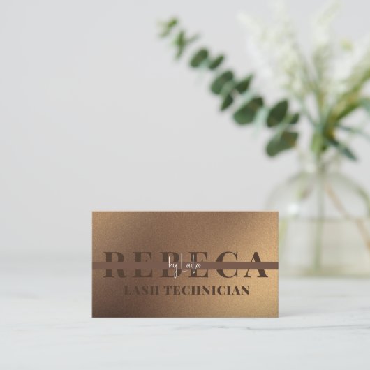 Lashesエレガント Browsメイクアップアーティスト1 Photo 名刺 (スタンド正面)