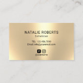 Lashesサロンメイクアップアーティスト金ゴールドドリップロイヤリティ ロイヤリティカード (裏面)