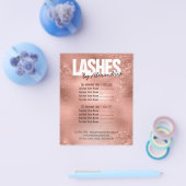Lashesバラ金ゴールドSparkleグリッター美しいサービス チラシ (シングル)