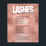 Lashesバラ金ゴールドSparkleグリッター美しいサービス チラシ<br><div class="desc">Lashesバラ金ゴールドSparkleグリッター美しいサービスフライヤー</div>