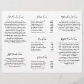 Lashesミニマリスト白黒3折パンフレット (裏面)