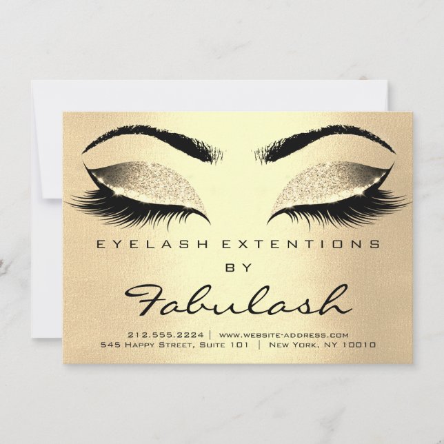 Lashes拡張アフターケア指示Champaigne (正面)