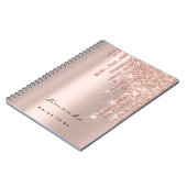 Lashes拡張イベントメイクアップアーティストブライダルスパーク ノートブック (左側)