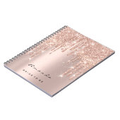 Lashes紙吹雪メイクアップアーティストブライダルシャワースパーク ノートブック (左側)