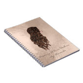 Lashes美容師メイクアップアーティスト銅マーメイド ノートブック (右側)