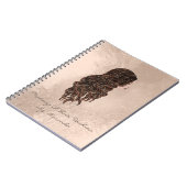 Lashes美容師メイクアップアーティスト銅マーメイド ノートブック (左側)