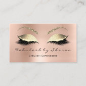 Lashes、美しいスタジオ、Snapchat、Instagram、FB、 名刺 (正面)