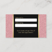 Lashes & Browメイクアップアーティストバラ金ゴールド紹介 紹介カード (裏面)