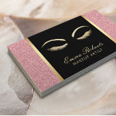 Lashes & Browメイクアップアーティストモダンバラ金ゴールドサロン 名刺