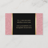 Lashes & Browメイクアップアーティストモダンバラ金ゴールドサロン 名刺 (裏面)