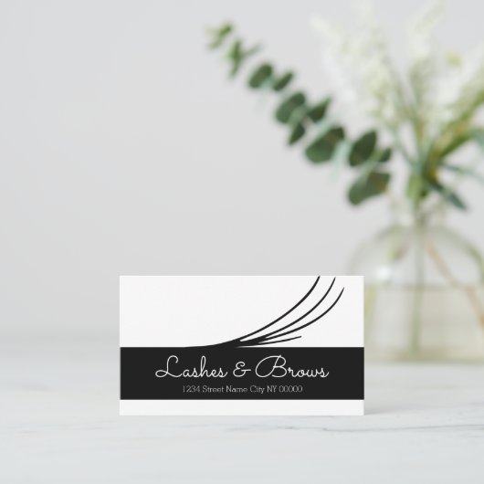 Lashes & Brows名刺 名刺 (スタンド正面)