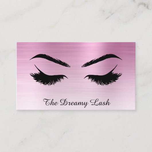 *～* Lashes Brows Extensions QRメタルダスティバラ 名刺 (正面)