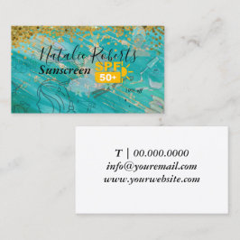 Lashes Brows Makeup Artist Blush Pink Watercolor 名刺