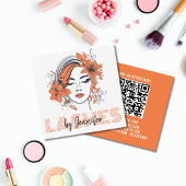 Lashes ByプロフェッショナルモダンQRコードLash Tech スクエア名刺