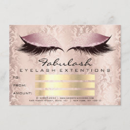 Lashes Damask Pinkメイクアップアーティスト証明書ギフト