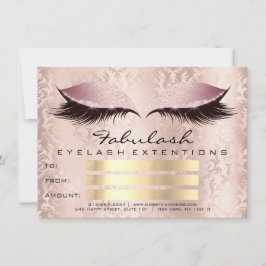 Lashes Damask Pinkメイクアップアーティスト証明書ギフト