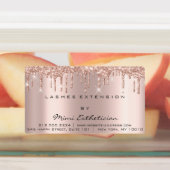 Lashes Extensionメイクアップアーティストドリップズアイズシルバーン ラベル (貼付)