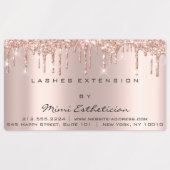 Lashes Extensionメイクアップアーティストドリップズアイズシルバーン ラベル (デザイン1)