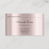 Lashes Extensionメイクアップアーティストブルーフローラバラ 予約カード (裏面)