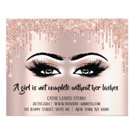 Lashes Extensionメイクアップアーティストブローズバラドリップ フォトプリント