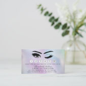 Lashes Extension Aftercare Instructionsホログラム 名刺 (スタンド正面)