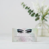 Lashes Extension Aftercare Instructionsホログラム 名刺 (スタンド正面)