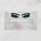 Lashes Extension Aftercare Instructionsホログラム 名刺 (正面)