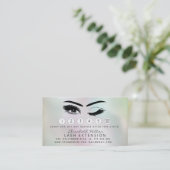 Lashes Extension Aftercare Instructionsホログラム 名刺 (スタンド正面)