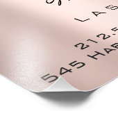 Lashes Extension StudioメイクアップbrowsバラDrips フォトプリント (角)