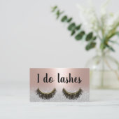 Lashes Extensions赤面バラ金ゴールドサロンロイヤリティ ロイヤリティカード (スタンド正面)