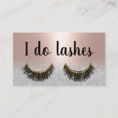 Lashes Extensions赤面バラ金ゴールドサロンロイヤリティ ロイヤリティカード (正面)