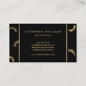 Lashes Lashサロンホワイト/ブラック/金ゴールドロイヤリティ ロイヤリティカード (裏面)