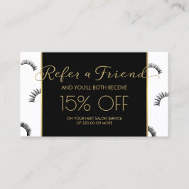 Lashes Lashサロン白/黒の紹介 紹介カード