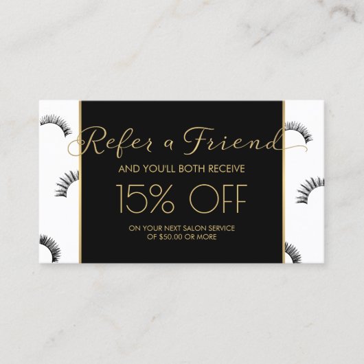 Lashes Lashサロン白/黒の紹介 紹介カード (正面)