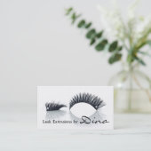 Lashes、Lash Extensions、美しいサロン、Cosmetology 名刺 (スタンド正面)