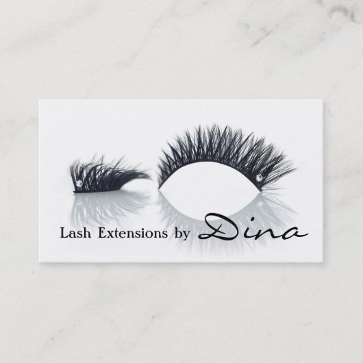 Lashes、Lash Extensions、美しいサロン、Cosmetology 名刺 (正面)