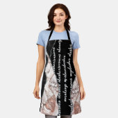 Lashes Lashextensions美しいメイクアップボリューム エプロン (着用した状態)