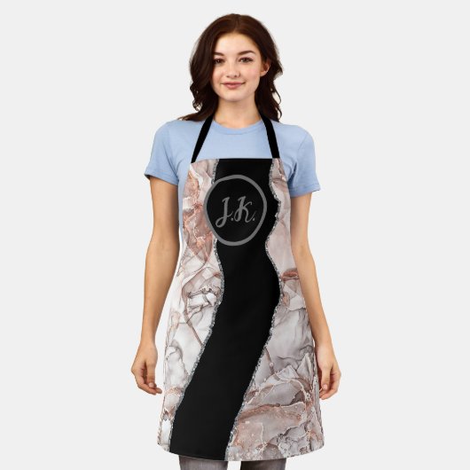 Lashes Lashextensions美しいメイクアップボリューム エプロン (着用した状態)