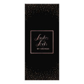 Lashes & Locksメイクアップアーティストバラ金ゴールド価格表 ラックカード (裏面)