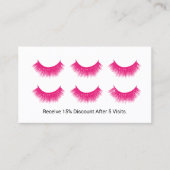 Lashes Logo Ilash Extensionsサロンロイヤリティ ロイヤリティカード (正面)