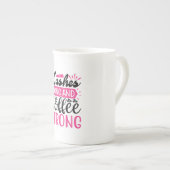 Lashes Long Coffee Strong ボーンチャイナマグカップ (正面右)